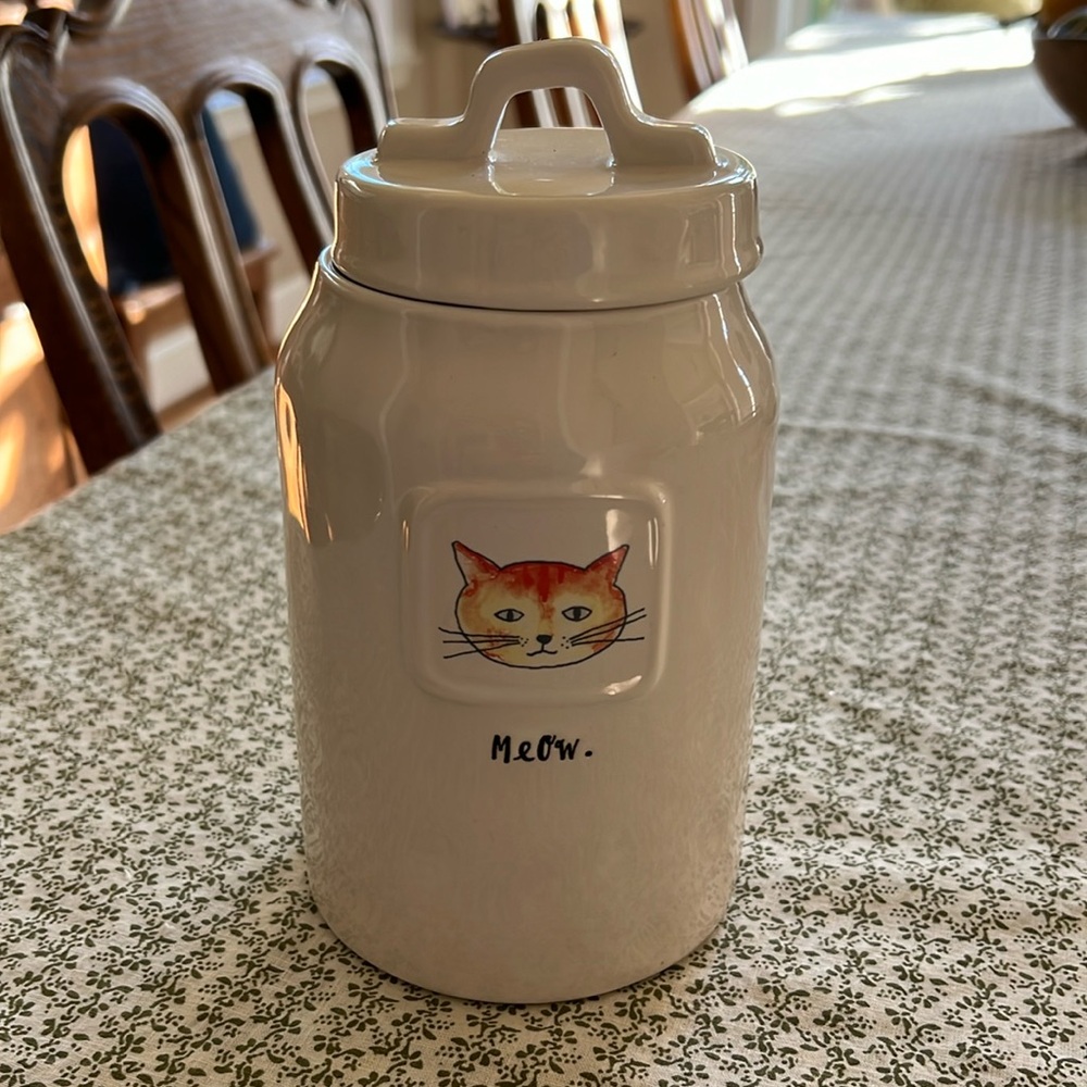 Rae Dunn kitty jar